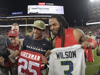 Richard Sherman claims Russell Wilson was held to a different standard with Seahawks