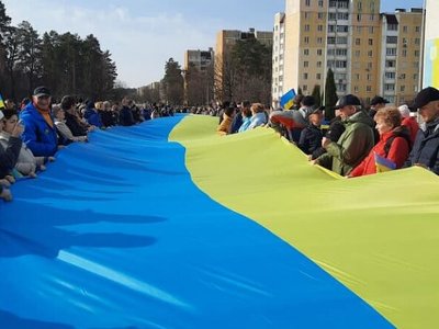 The russian occupiers stormed the town of Slavutych and seized the city hospital