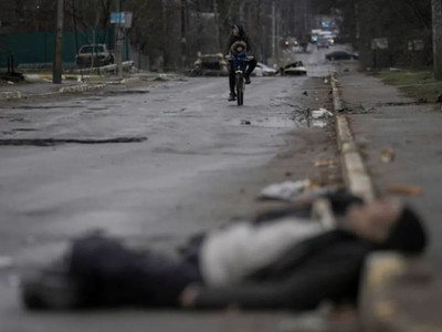 Executions of Ukrainians were part of Putin's plan to invade - head of British MI6 Moore