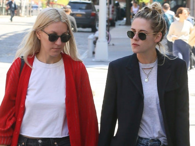 Kristen Stewart and Fiancée Dylan Meyer Coordinate Looks in NYC