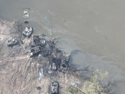 There was a video of the cemetery of tanks of the Russian Federation, defeated near