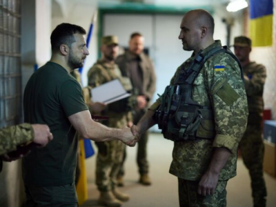 President Zelenskyy visited the frontline positions of Ukrainian troops in Donbas
