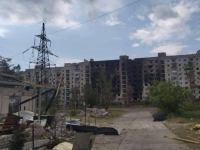 russian occupiers destroyed the ice palace in Severodonetsk