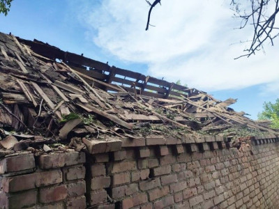 In Zaporizhia region, occupiers are destroying private houses and educational institutions. PHOTO