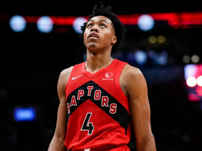 Scottie Barnes locked down James Harden in pickup and earned props from The Beard