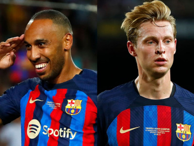 Chelsea ready to sign Barcelona duo De Jong and Aubameyang
