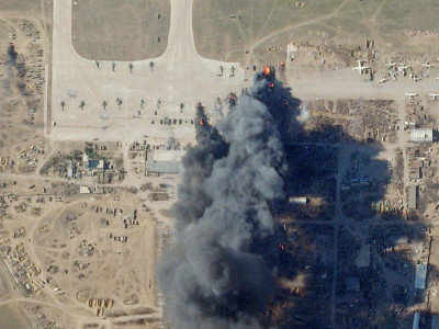 T-72 Tank, 92H6E Radar, Ammunition: Equipment Destroyed By Explosion At Airfield In Belarus