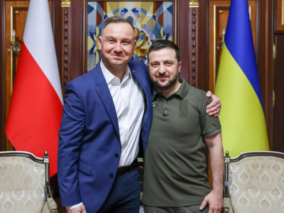 President of Poland Duda arrives in Ukraine