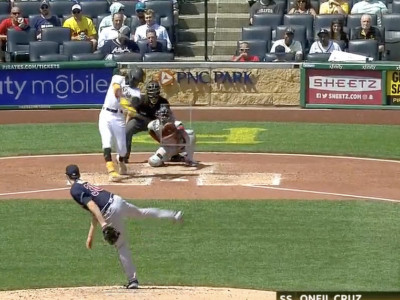 Oneil Cruz hit the hardest hit ball of Statcast era, and it was only a single
