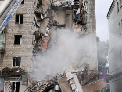 Three people rescued from rubble in Russian firing on Kharkiv