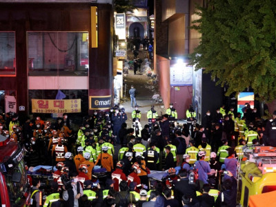 Witnesses: Revelers Stacked 'Like Dominoes' Inside South Korean Crush