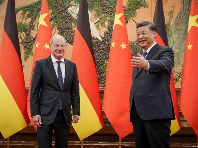 Germany's Scholz urges China to use 'influence' on Russia