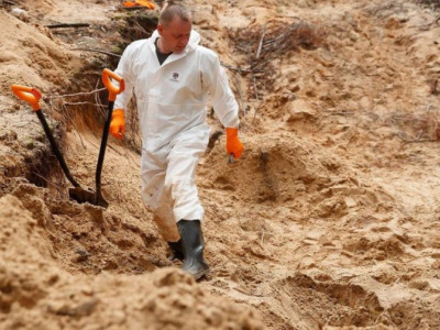 146 Found Dead And Already Exhumed At The Mass Grave Site In Izyum, Including Two