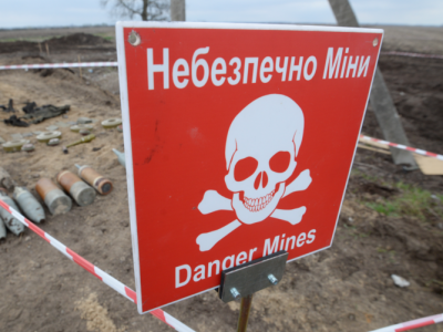 Landmines in 30% of country's territory, - emergency service