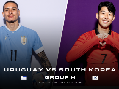 Live: Uruguay vs. South Korea World Cup Group H clash