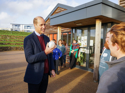 Prince William Visits Cornwall For the First Time Since Receiving New Title