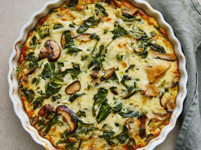 Quiche with mushrooms and turkey: Anna Salivanchuk's recipe