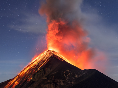 One of Central America's most active volcanoes erupts again