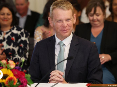 Chris Hipkins sworn in as New Zealand's prime minister