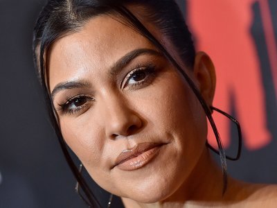 Kourtney Kardashian's Vampy Violet Nails Could Not Be More On-Brand