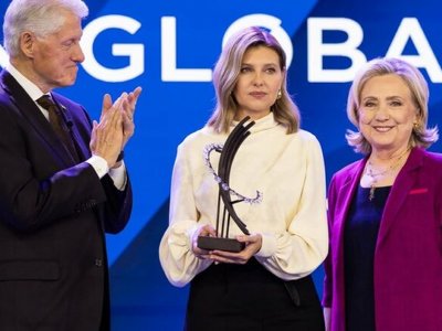 Ukraine’s First Lady Zelenska received the Clinton Global Citizen Award for civil leadership