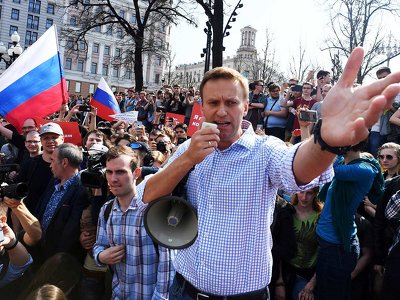 In pictures: Alexei Navalny's years as a Putin critic