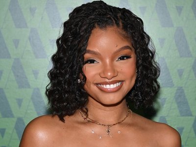 Halle Bailey's Multicolored Nails Don't Really Go Together — But in the Best Way