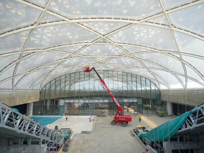 Main structure of Asia's largest underground transportation hub completed