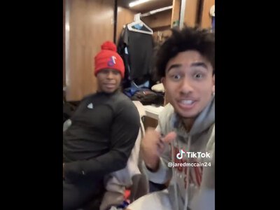 Kyle Lowry was the ultimate confused dad during Jared McCain’s TikTok dance