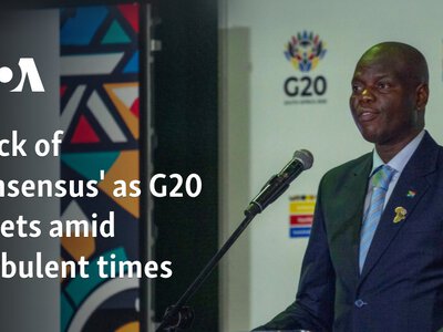  'Lack of consensus' as G20 meets amid turbulent times 