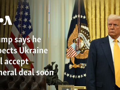 Trump says he expects Ukraine will accept mineral deal soon 