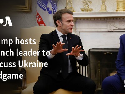  Trump hosts French leader to discuss Ukraine endgame 