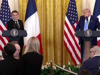  Trump hosts French leader to discuss Ukraine endgame 