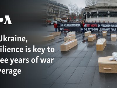  In Ukraine, resilience is key to three years of war coverage 
