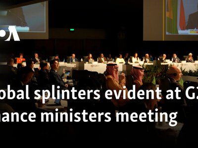  Global splinters evident at G20 finance ministers meeting 
