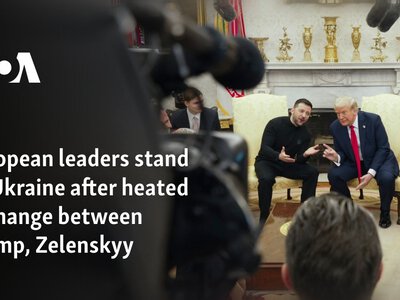  European leaders stand by Ukraine after heated exchange between Trump, Zelenskyy 