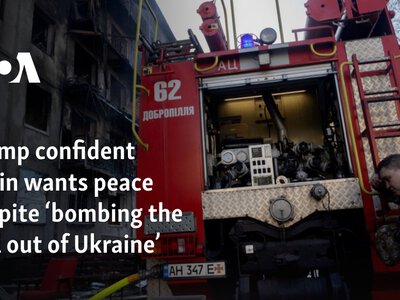  Trump confident Putin wants peace despite ‘bombing the hell out of Ukraine’ 