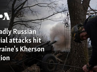  Deadly Russian aerial attacks hit Ukraine's Kherson region 