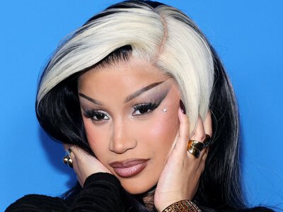 Cardi B Mixed Chrome, Ombré, and French Details Into One Mesmerizing Manicure