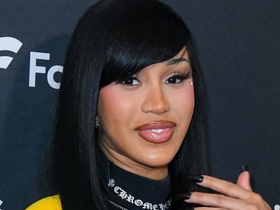 Cardi B Is Channeling Rainbow Brite With Her Multicolor Updo