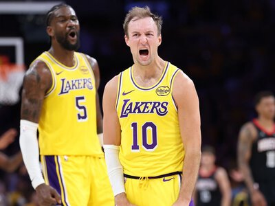 Kennard, James team to upset Rockets in opener