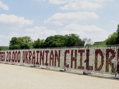 Washington displays 20,000 teddy bears to support Ukrainian children abducted by Russia