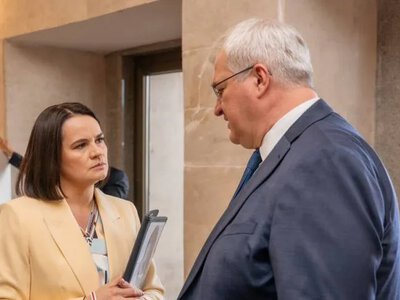 Sybiha discussed security threats due to Russian influence with the Belarusian opposition leader