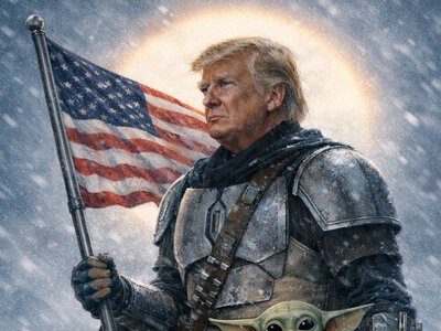 May the Force be with you: White House reveals portrait of Trump as the Mandalorian