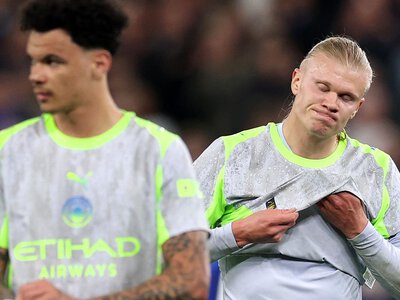 Everton 3-3 Man City: Jeremy Doku scored a 97th-minute equaliser but City gift Arsenal title advantage after collapse