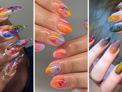 Watercolor Nails Are This Summer's Dreamiest Nail Art Trend