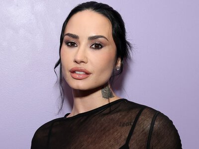 Demi Lovato's Double Diamond French Manicure Is Extra Fancy