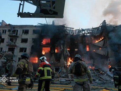 A person was killed and 21 were injured, including a teenager, in Kyiv as a result of a massive Russian attack