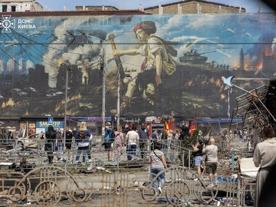 Destruction shown online after strike on Kyiv – Ukrainian House and Chernobyl Museum among damaged sites