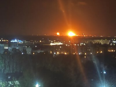 In Volgograd, the Lukoil oil refinery caught fire following a UAV attack
